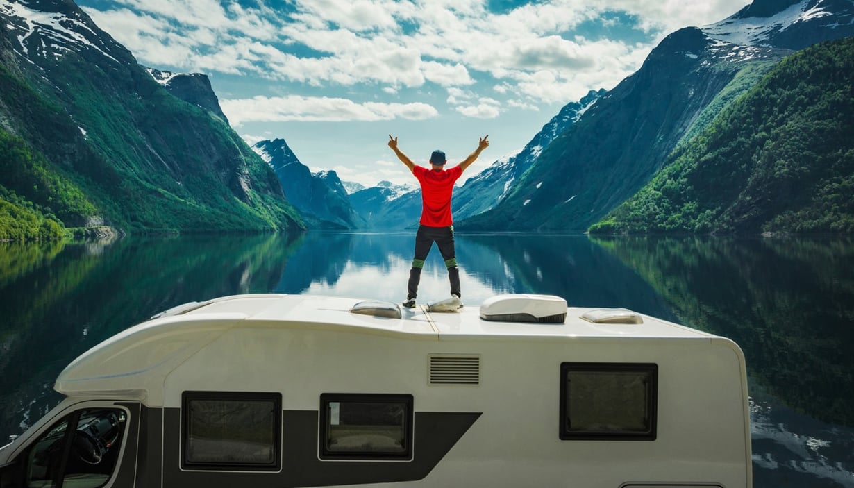 Road trip with a motorhome