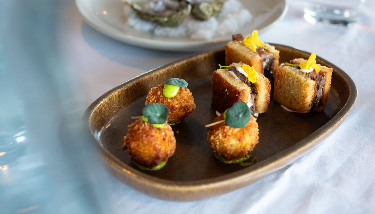 Example of dishes at restaurant Nord