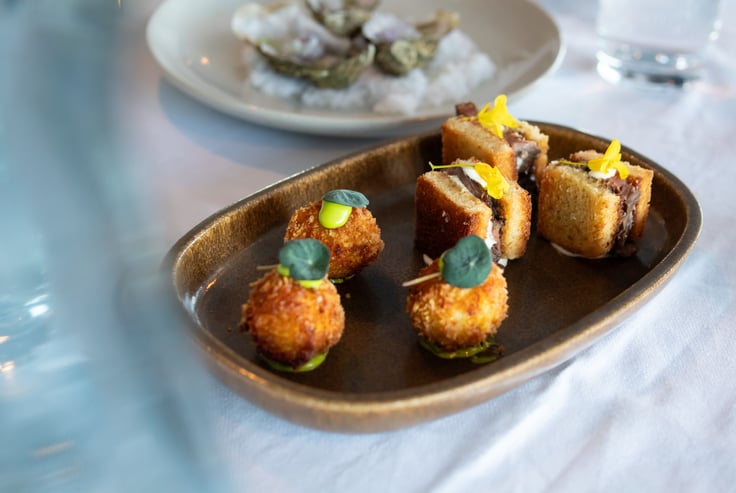 Example of dishes at restaurant Nord