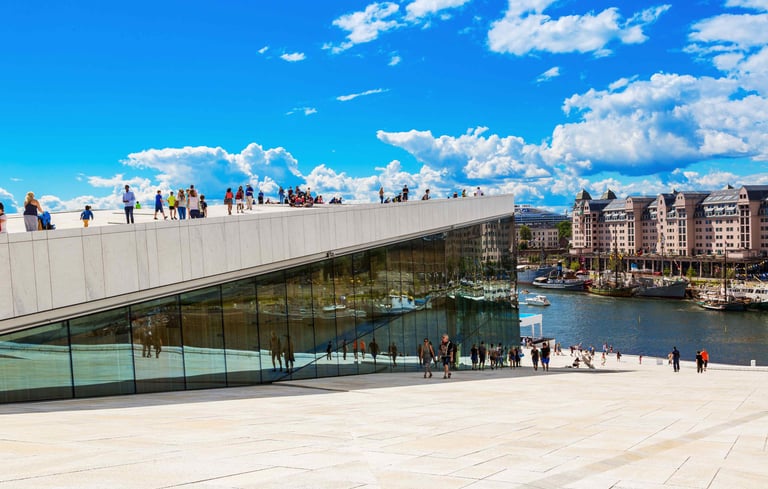 the operahouse in Oslo, Norway