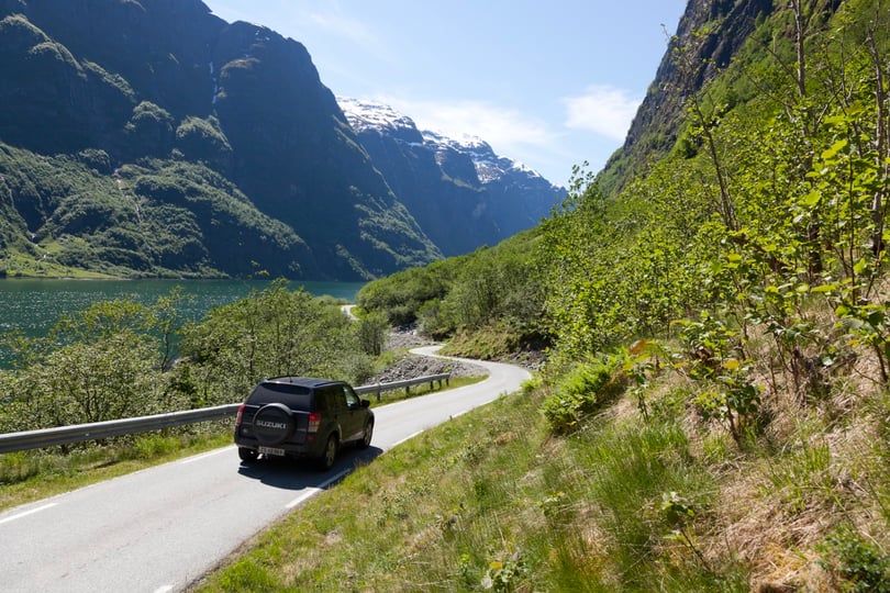 Road trip through scenic Norway